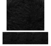 King Cole Moments Eyelash Knitting Wool/Yarn Black 474 - per 50g Ball (Pack of 4)