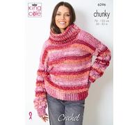 King Cole Pattern (6296) Knitted in Hedgerow Chunky - Jumpers Knitted in Hedgerow Chunky