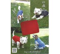 King Cole Pet Dog Coats & Blanket Knitting Pattern K9 DK, Aran