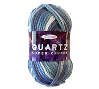 King Cole Quartz Super Chunky 100g Self Striping Knitting Yarn (Tanzanite 4470)