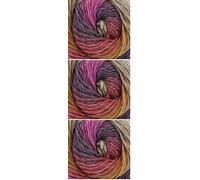 King Cole Riot Chunky Knitting Yarn 100g (Turkish Delight 3181) (Pack of 3)