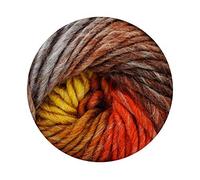 King Cole - Riot Chunky - Multicoloured Knitting Yarn - 30% Wool - 100g - Hazelnut