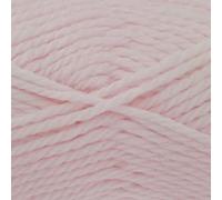 King Cole Simply Denim Chunky Knitting Wool - 100g Ball - 70% Acrylic 30% Wool Blend Yarn for Jumpers, Cardigans & Accessories (425 Soft Pink)