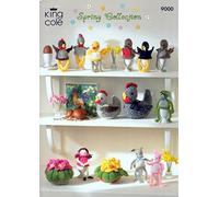 King Cole Spring Collection Knitted Toys DK Knitting Pattern 9000