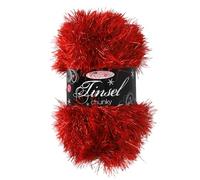 King Cole Tinsel Chunky - Red Delight (3902)