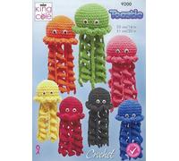 King Cole Toastie Crochet Pattern - 9200 Jellyfish Toys