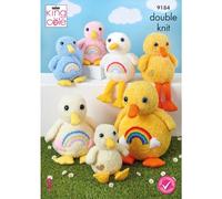 King Cole Toy Knitting Pattern Double Knit Cuddle Ducks (9184)