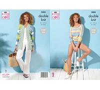 King Cole Tropical Beaches DK Knitting Pattern Jacket and Sweater 5885