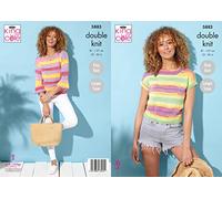 King Cole Tropical Beaches DK Knitting Pattern Top and Sweater 5883