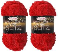King Cole Truffle Glitz - Red (5423) (Pack of 2)