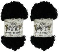 King Cole Tufty Super Chunky - Black 2790-200g (Pack of 2)