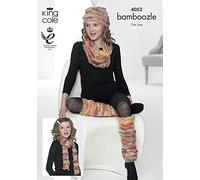 King Cole Waistcoat, Hat, Scarf,Legwarmer and Snood in Bamboozle - 4052