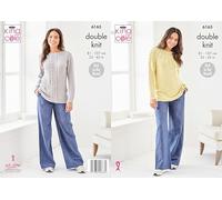King Cole Women’s Easy Knitting Pattern, Double Knit, Knit in The Round Sweaters (6165), 32” - 42” (81cm - 107cm) Bust