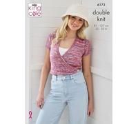 King Cole Women’s Knitting Pattern Easy Double Knit Cardigans (6173), 32” - 50” (81cm - 127cm)