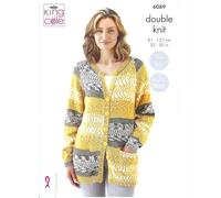 King Cole Womens Knitting Pattern Double Knit Raglan Sleeve Cardigans (6089)