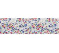 King Cole Yummy 100g Super Soft Knitting Yarn Chunky Baby Wool - Tutti Frutti 3370 (Pack of 2)
