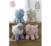 King Cole Yummy and Funny Knitted Sheep Knitting Pattern 9108