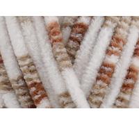 King Cole Yummy Chunky Crochet Yarn, 100% Polyester Plush Texture Knitting Wool for Blankets, Throws, Scarves & Shawls - 100g Ball - Cappucino (2210) - Single (1 Ball)