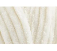 King Cole Yummy Chunky Crochet Yarn, 100% Polyester Plush Texture Knitting Wool for Blankets, Throws, Scarves & Shawls - 100g Ball - Cream (2223) - Single (1 Ball)