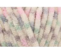 King Cole Yummy Chunky Crochet Yarn, 100% Polyester Plush Texture Knitting Wool for Blankets, Throws, Scarves & Shawls - 100g Ball - Sorbet (3480) - Single (1 Ball)