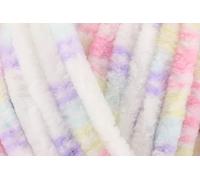 King Cole Yummy Chunky Crochet Yarn, 100% Polyester Plush Texture Knitting Wool for Blankets, Throws, Scarves & Shawls - 100g Ball - Tutti Frutti (3370) - Single (1 Ball)
