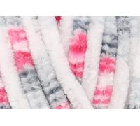 King Cole Yummy Chunky Crochet Yarn, 100% Polyester Plush Texture Knitting Wool for Blankets, Throws, Scarves & Shawls - 100g Ball - Whisper (3478) - Single (1 Ball)