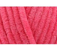 King Cole Yummy Chunky Crochet Yarn, 100% Polyester Plush Texture Knitting Wool for Blankets, Throws, Scarves & Shawls - 100g Ball - Disco Pink (4740) - Single (1 Ball)