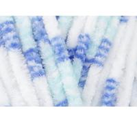 King Cole Yummy Chunky Crochet Yarn, 100% Polyester Plush Texture Knitting Wool for Blankets, Throws, Scarves & Shawls - 100g Balls - Aqua (2225) - Pack of 3