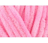 King Cole Yummy Chunky Crochet Yarn, 100% Polyester Plush Texture Knitting Wool for Blankets, Throws, Scarves & Shawls - 100g Balls - Sugar Pink (3463) - Pack of 5