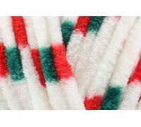 King Cole Yummy Chunky Crochet Yarn, 100% Polyester Plush Texture Knitting Wool for Blankets, Throws, Scarves & Shawls - 100g Ball - Christmas (3464) - Single (1 Ball)