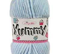 King Cole Yummy Chunky Supersoft Knitting Yarn 100g (4747 Ice Blue)
