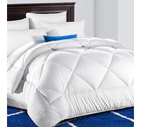 King Comforter Duvet insert with Corner Tabs for Duvet Cover 1200 Series, Snow Goose Down Alternative, Hotel Collection Comforter Reversible, Hypoallergenic Choice, Snow White, 90 by 102 inches