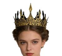 King Cosplay Men's Dark Theme Vintage Headpiece - Cosplay Headdress Props for Content Creator, Halloween, Celebrations, Holidays, Stage Performances, Comic Conventions, Film Productions