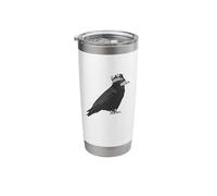 King Crow Raven with Crown Bird Stainless Steel Insulated Tumbler