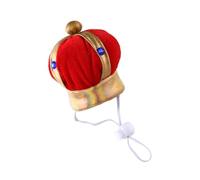 King Crown Hat with Soft Fabric Plush for Dress Up, S