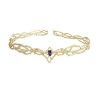 King Crown Vintage Hobbit Elf Queen Gold Crown Tiara Costume Headbands for Women Men Birthday Party Prom Wedding - 1 Pack