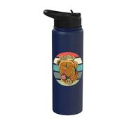King Crypto Dog Cryptocurrency Blockchain Trading Investing Stainless Steel Insulated Water Bottle