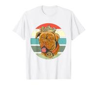 King Crypto Dog Cryptocurrency Blockchain Trading Investing Value Graphic T-Shirt, Men, White, L
