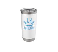 King David//Blue Crown & Name David Graffiti Stainless Steel Insulated Tumbler