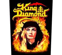King Diamond Back Patch Fatal Portrait Band Logo Official Black One Size