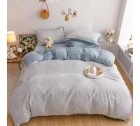 King Duvet Set Small Fresh Thickened Pure Cotton Milk Velvet Four-Piece Set Autumn And Winter Velvet Warm Quilt Cover,013,Type B