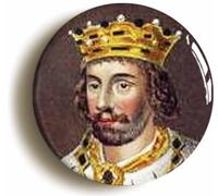 King Edward II Portrait Button Badge (1inch / 25mm diameter)