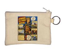 King Edward III's Historical Legacy Key Chain Coin Purse Beige