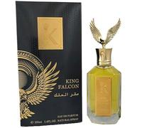 King Falcon Luxury Intense Men's Fragrance EDP Spray 100ml - Premium Bold Fresh, Spicy, Musk Scented Powerful Presence Cologne For Men - Long Lasting Strong Masculine Perfume For Men by Saffron LONDON