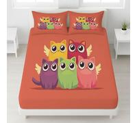 King Fitted Sheets - Ultrasoft Red Bed Sheets Breathable and Luxury Resistant Bedding Sets 3 Piece with Pillowcase with zipper closure30 CM Deep Hotel Hand-drawn Animals Cat