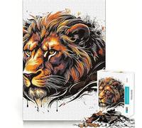King Forest 1000 Pieces Jigsaws Adults Puzzles Gifts Sharp Thinking Cozy Fun Fun Activity Game Night (38x52cm)