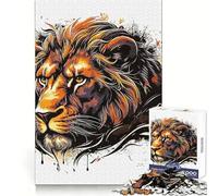 King Forest 1000 Pieces Jigsaws Adults Puzzles Gifts Sharp Thinking Cozy Fun Fun Activity Game Night (38x52cm)