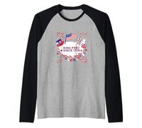 King Free Since 1776 July 4 2026 America 250th Anniversary Raglan Baseball Tee