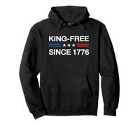 King Free Since 1776 No Kings Democracy Independence Patriot Pullover Hoodie
