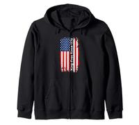 King Free Since 1776 No Kings Democracy July 4th Freedom USA Zip Hoodie